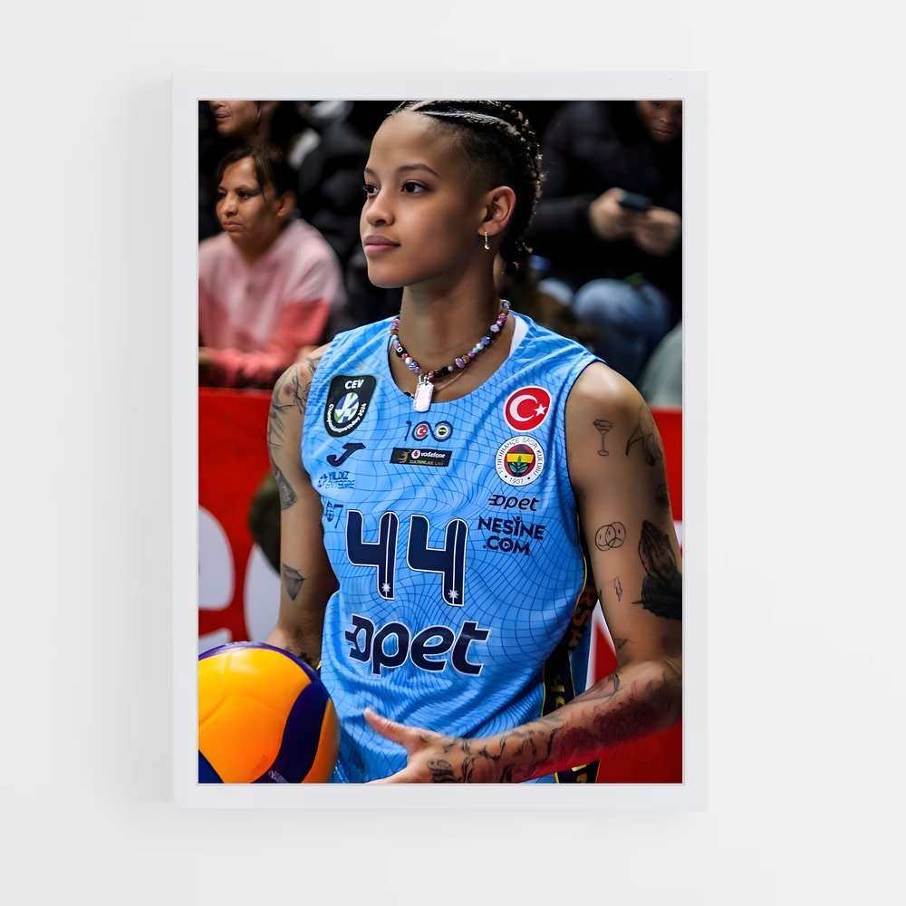 Poster La Maîtresse du Ballon – affiche Volleyball (vue 3)
